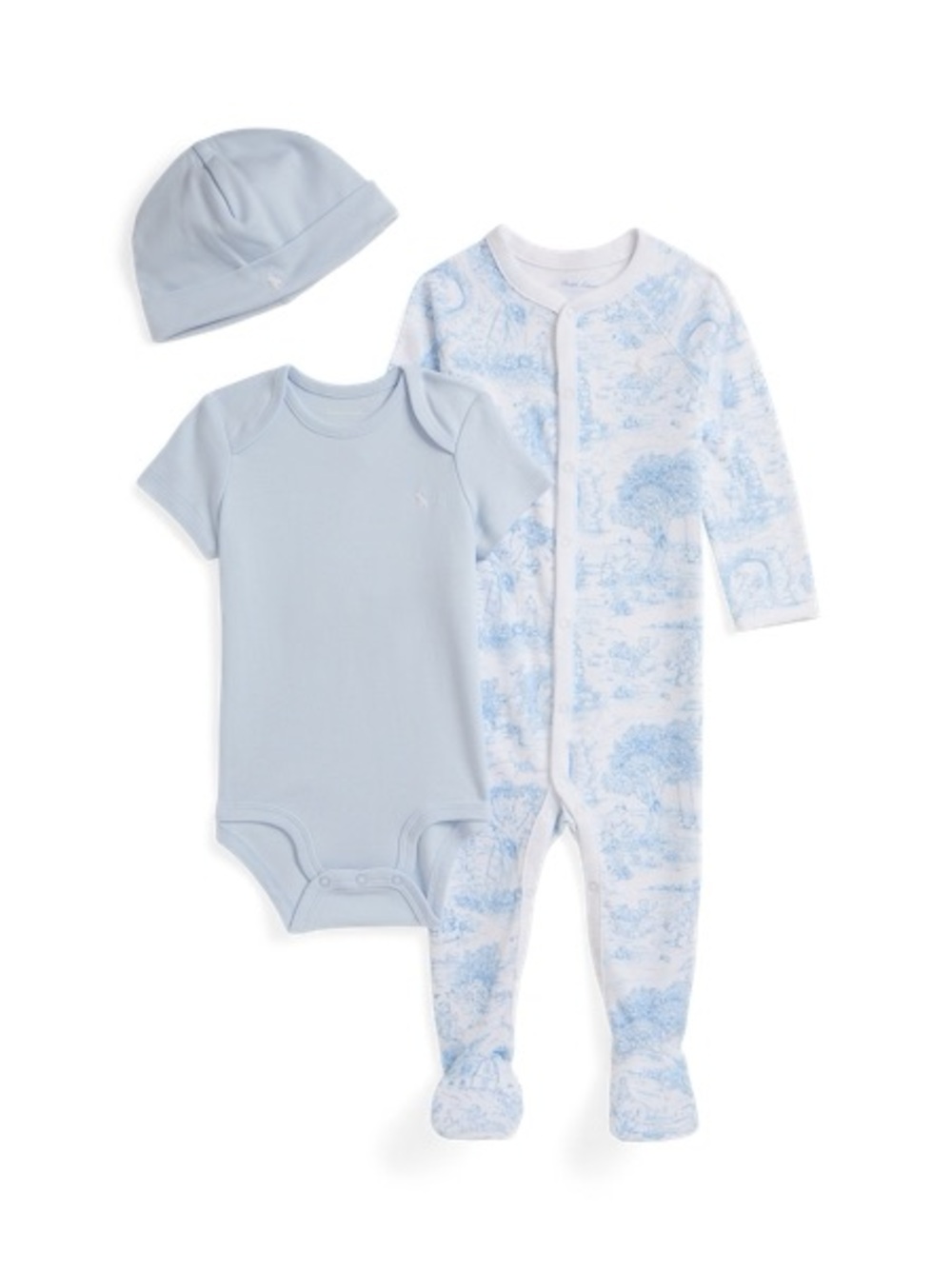 Ralph Lauren Baby Boy 3-Piece Gift Set - 3 months